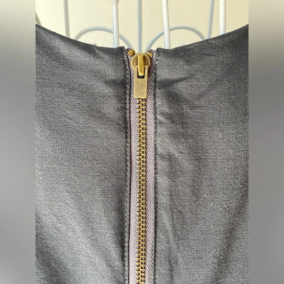 Geren Ford A Line olive Green Dress Pleated Skirt wool blend back zipper size M - Picture 6 of 7